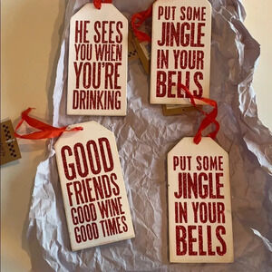 Host pick 4/17 Primatives by Kathy holiday wine themed tags